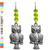 Oxidised Owl Motif Drop Earrings Oxidised Owl Motif Drop Earrings
