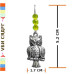 Oxidised Owl Motif Drop Earrings Oxidised Owl Motif Drop Earrings