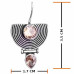 Oxidised Stud Drop Earrings With Conde Pink Artificial Stones Oxidised Stud Drop Earrings With Conde Pink Artificial Stones