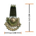Oxidized Meenakari Green Color Earrings Oxidized Meenakari Green Color Earrings